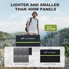 ALLPOWERS 2500W Solar Generator With 600W SP039 Output Foldable Solar Charger