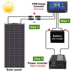 (1500W) Flexible Solar Panels Waterproof Monocrystalline Lightweight Solar Panel