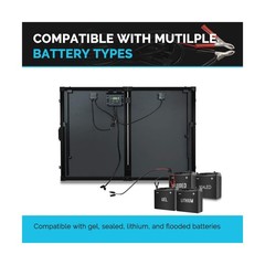 Renogy 200W 12V Portable Solar Panels Suitcase with Waterproof 20A Charge Con…