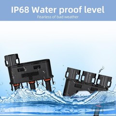 1500V Waterproof Solar Branch Connector 3 to 1 Y Connector FMM MFF Solar