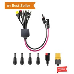 6-in-1 Solar Connector Kit with Female and Male Connectors, Universal Solar A…