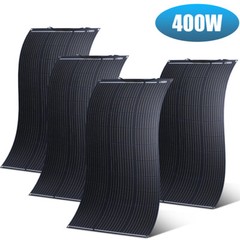 200W 400W Solar Panel 18V Mono N-Type 18BB PV Off-Grid for Battery Power Charge