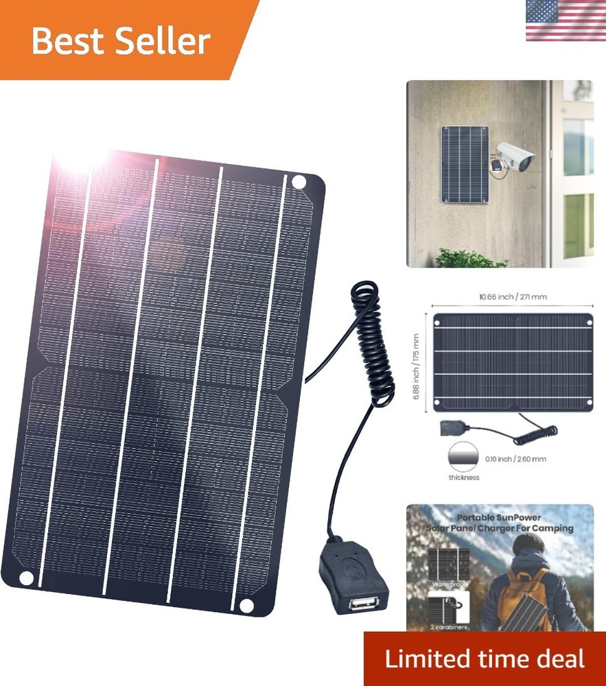 High Efficiency 6W Mini USB Solar Panel – Reliable Power for Outdoor Activities