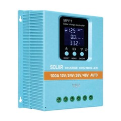 MPPT Solar Charge Controller 60A 80A 100A LCD Display Max 100V Input Dual USB
