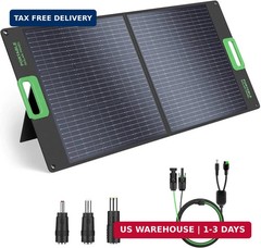 100W Portable Solar Panel for Power Station Generator, 20V Foldable Solar Cell S