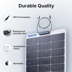 Waterproof Semi-Flexible Solar Panels(150w/300w),12v Battery Energy Charging
