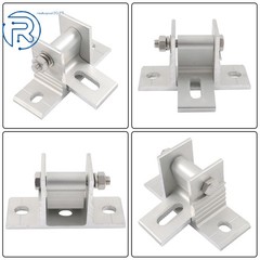 4 PK Adjustable Solar Panel Tilt Mounting Rack Brackets For RV Roof Flat Surface