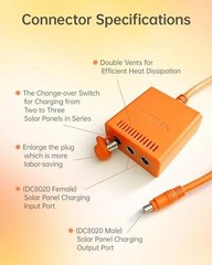 Solar Panel Connectors for Jackery Explorer Portable Power Station 3000 Pro /