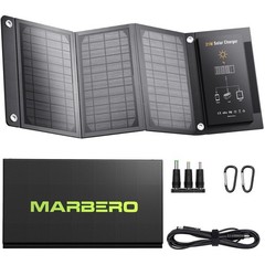 Portable Solar Panel Charger 21W 23% High Efficiency IP65 Waterproof – Camping