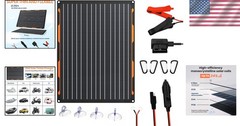 Water-Resistant 20W Solar Charger with Smart Controller & Plug-and-Play Design