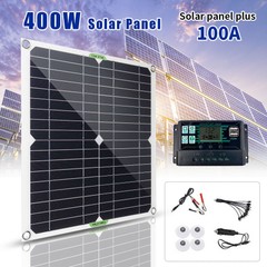800W Solar Panel Kit 100A 12V Battery Charger w/ Controller Caravan Boat RV Car