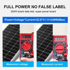 600W Solar Panel 18V Monocrystalline Solar Cell Charger for Boat RV Caravan
