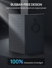 ECO-WORTHY 2Pack 200W Solar Panel 25.2% High Efficiency 18V Monocrystalline RV