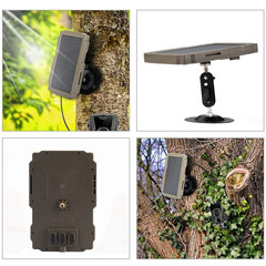 Hunting Camera Solar Panel 3000Mah Trail Camera Solar Charging Battery Panel wit