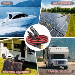 Durable 3FT 10AWG XT60 Solar Panel Extension Cable – Fast Charge & Waterproof