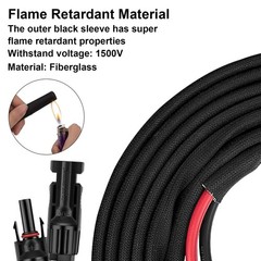 Geosiry 20FT 10AWG Solar Panel Extension Cable with Female and Male Connector…