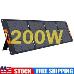 ALLWEI 200W Waterproof Foldable Portable Solar Panel Power Backup for RV Camping