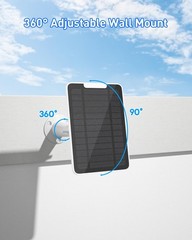 5W Solar Panel for Nest Camera – IP65 Waterproof, 13ft Cable, 3 Pack – Outdoor/I