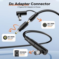 Solar Panel Extension Cable MC4 to DC 8mm, 6.6FT 12AWG+14AWG Solar Charge Cab…