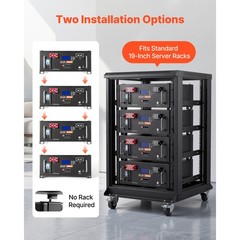 Uimoso Home Backup Power Station 5120Wh LiFePO4 Battery with 5000W AC Inverter