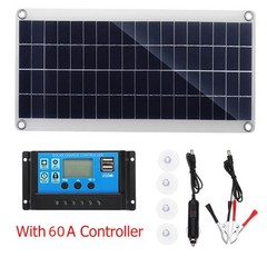 Controller Solar Panel 60A-10A Camping Cell Kit DC12-18V For Motorhome