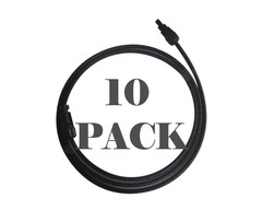 Lot of 10 Solar Panel 3′ DC Power Extension Cables – for Microinverters 1 Meter