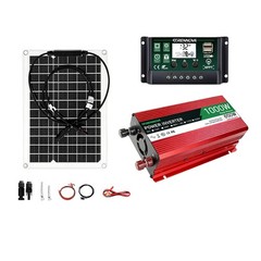 Grennova 1000W Solar Kit Real 12V To 110V/220V Power Inverter 60A MPPT Controlle