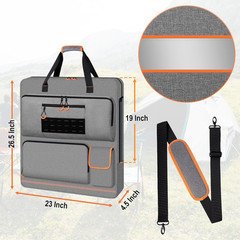 Solar Panel Storage Bag Fit for Jackery Solarsaga 100W 100X 200W | Orange Lining