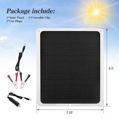 12V Solar Battery Charger – 20W Waterproof Solar Panel Kit 10A Trickle Charger