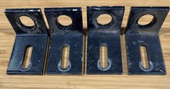 4 -pcs L Foot Solar Bracket For Solar Panel PV System Black