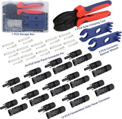 Solar Crimping Tool for Solar Panel Cable with 12 Pairs Solar Connectors