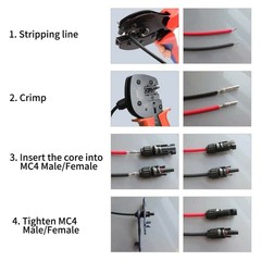 10/20/50/100/200 Pairs Male Female Wire Cable Connector Set Solar Panel