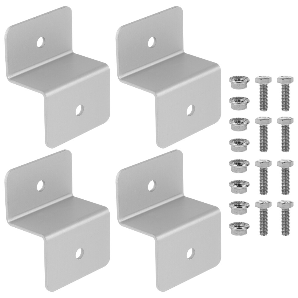 4PCS Holders Shed Kit Solar Panel Support Stand Panel Solar Panel Z Bracket