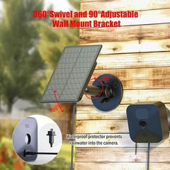 «2W Solar for Security Camera, Solar Panel Charger Compatible with Blink Outdo..
