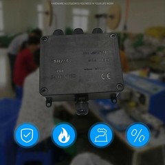 IP68 Waterproof Junction Box for Outdoor Electrical Cable Wire 4 Way Design