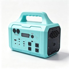 Blue Portable Solar Generator 1024Wh 1000W Off-Grid Outdoor Emergency Power Bank