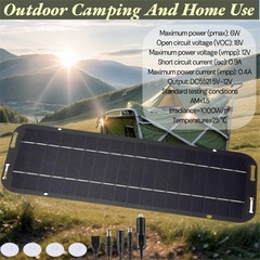 Solar Panel 12V Trickle Charger Battery Charger Kit Maintainer Boat Car RV