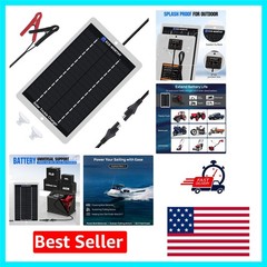 Robust 2.5w Solar Battery Maintainer – Efficient 12 Volt Charger with Indicators