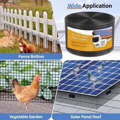 Solar Panel Bird Guard,6in x 100ft Critter Guard Roll Kit for Roof Protection…
