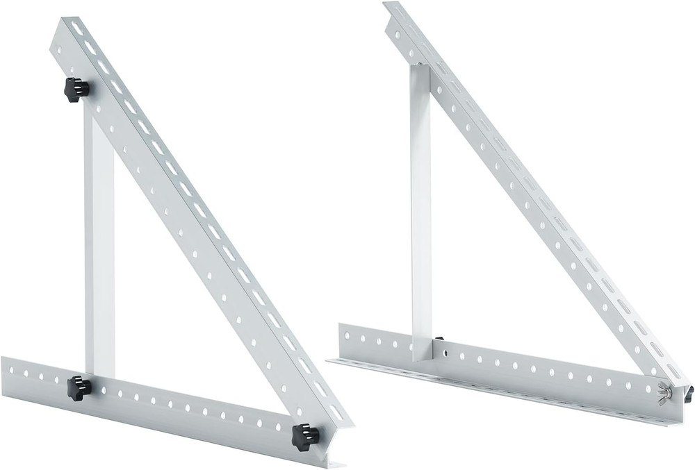 58″ Solar Panel Mount, 0 to 90° Adjustable Solar Panel Mounting Brackets, Alumin