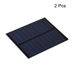 Mini Solar Panel Cell 5V 230mA 1.15W 100.8mm x 82.5mm for DIY Project Pack of 2