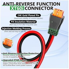Solar to XT60i Extension Cable 10AWG 50FT Solar Co