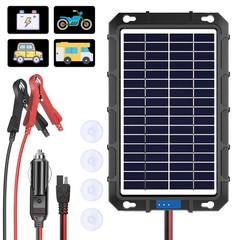 40W 12V Solar Battery Maintainer Trickle Charger Kit for Car Boat RV Trailer