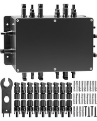 8 String Solar PV Combiner Box, IP68 Waterproof Circuit Breaker Box with 30A …