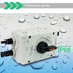 IP66 Solar Combiner Box， 32A PV DC Isolator Switch with Solar Connector for S…