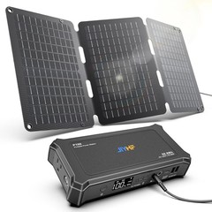 JIYHF Portable Power Station 99.9Wh 30W Solar Panel USB-C PD Fast Charging