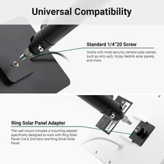 Multi-Angle Solar Panel Wall Mount for Optimal Exposure & Easy Installation
