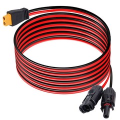 10 ft XT60 Female to Solar Connector Extension Cable Wire Solar Generator 12AWG