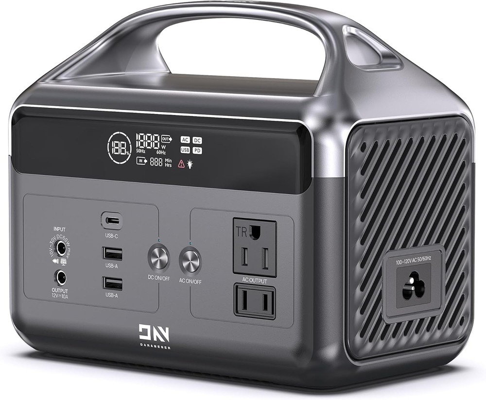 DaranEner Portable Power Station 192Wh LiFePO4 Solar Gen