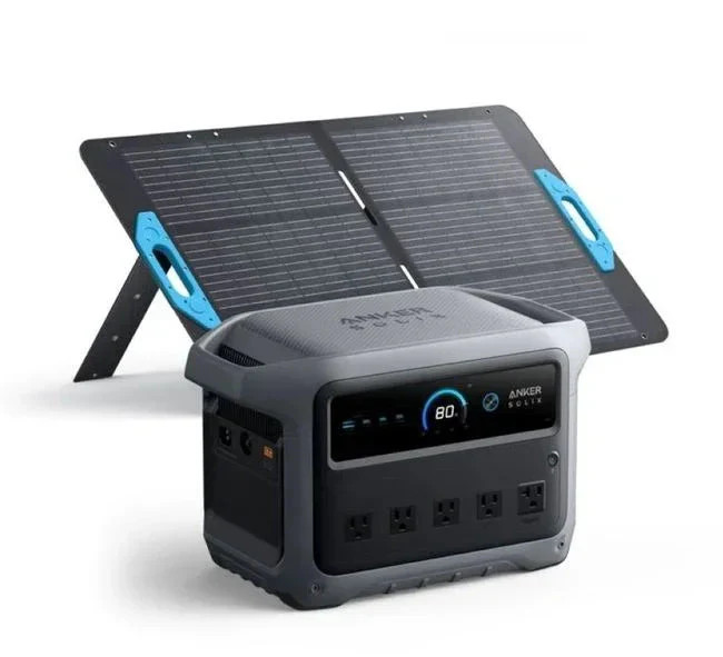 Anker SOLIX C1000 Gen2 Portable Solar Generator + 100W Solar Panel | 1024Wh